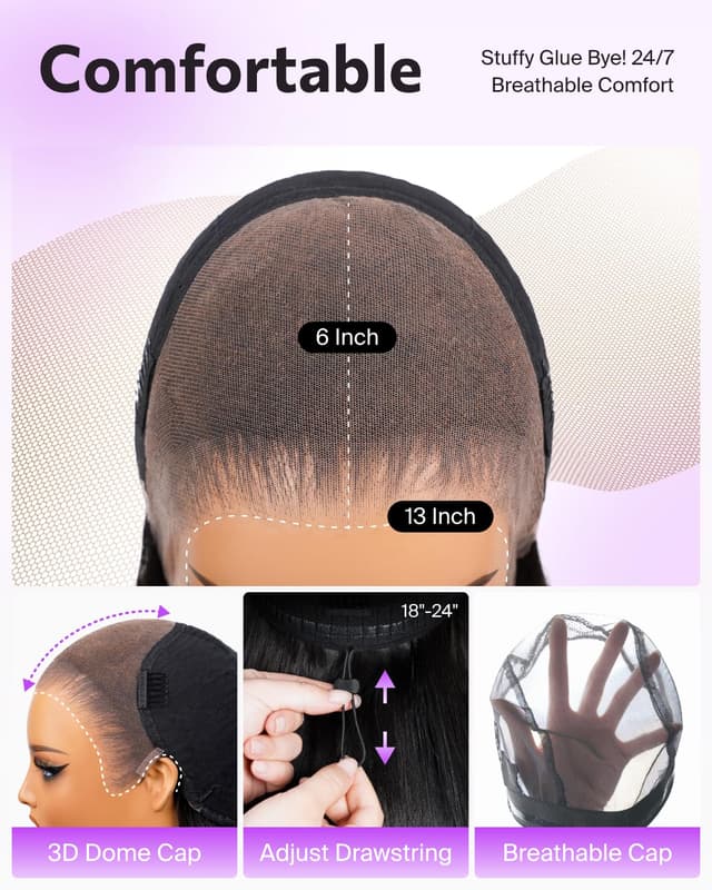 Thumbnail 4 de Megalook Hair 13x6 Glueless HD Lace Wig