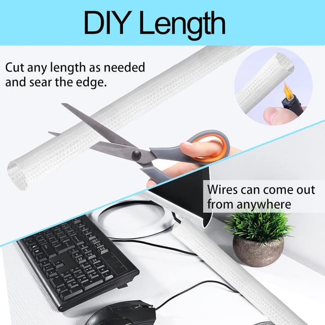 Detalle 2 de Josnown Selbstschließend Kabelschlauch 3 m 🔌