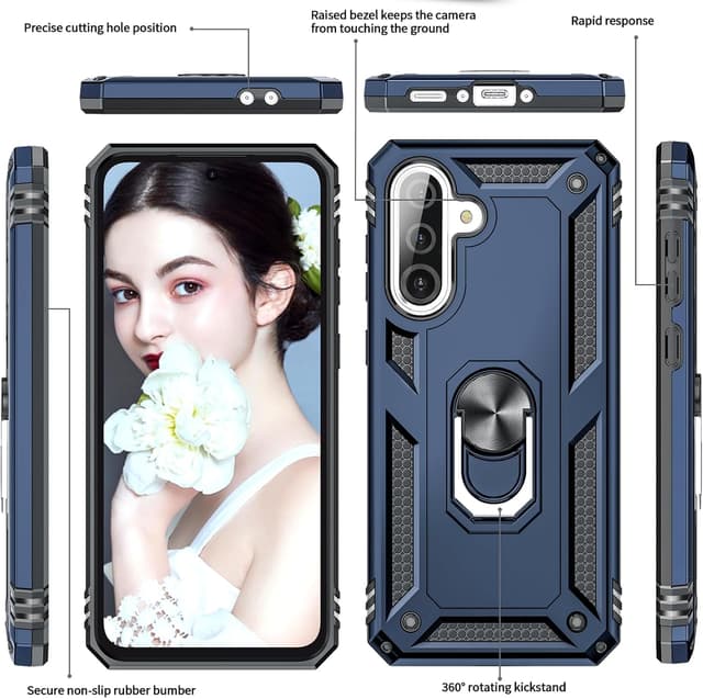 Detalle de Galaxy A36 5G case with 2 screen protectors