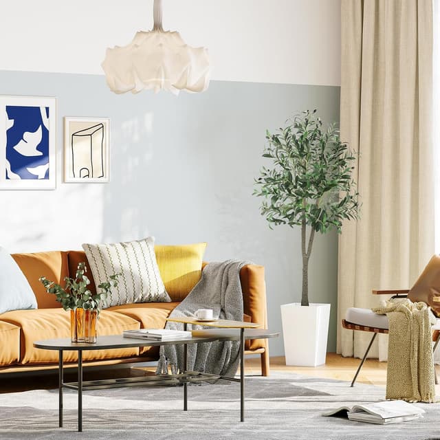 Thumbnail 6 de YOLEO Künstlicher Olivenbaum (Typ 2) – ca. 150 cm, Deko-Baum für Wohnzimmer, Büro & Schlafzimmer