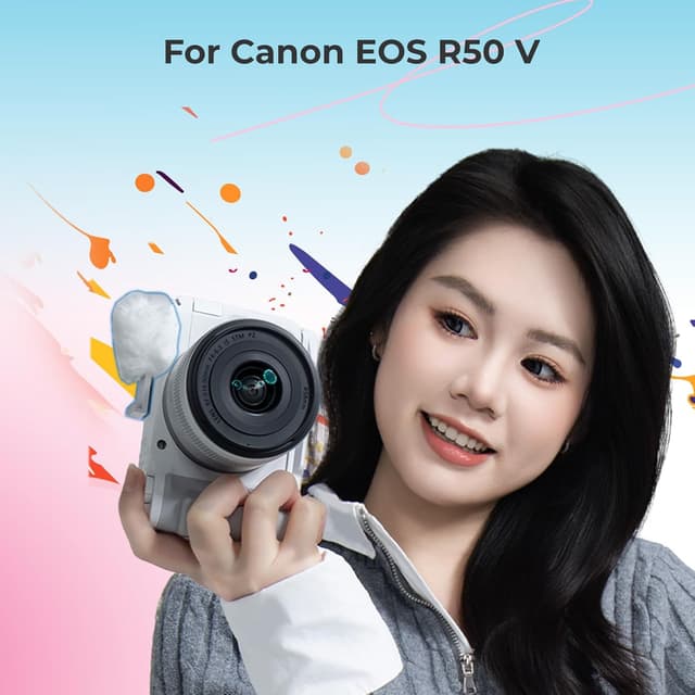 Detalle 2 de SMALLRIG Fell-Windschutz-Set für Canon R50 V