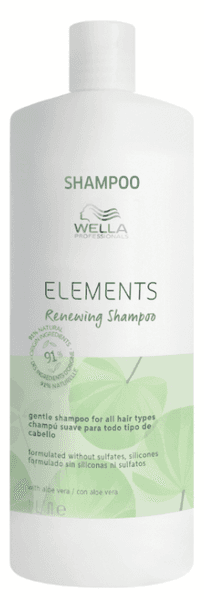 Detalle de Wella Elements Champú Sin Sulfatos 1L 🌿 Cuidado Natural