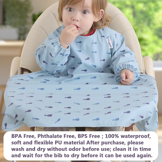 Thumbnail 3 de Yiupea Baby Bibs long-sleeve waterproof for 6–24 months