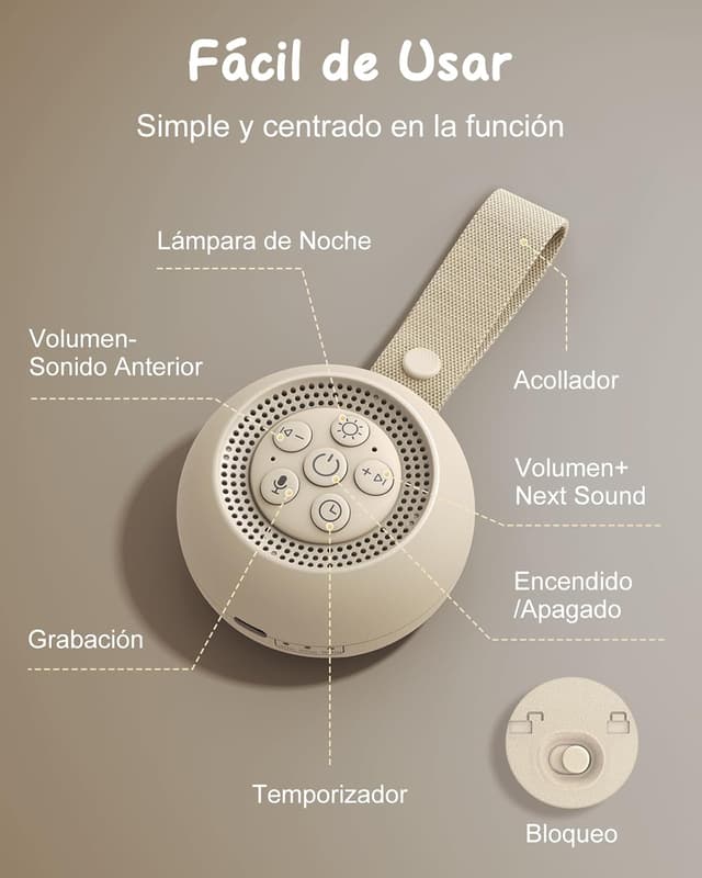 Thumbnail 5 de Babacom Maquina Ruido Blanco Bebe 15 sonidos relajantes