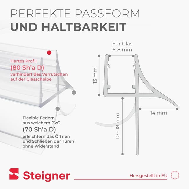 Thumbnail 4 de STEIGNER UK09 guarnizione doccia 80 cm