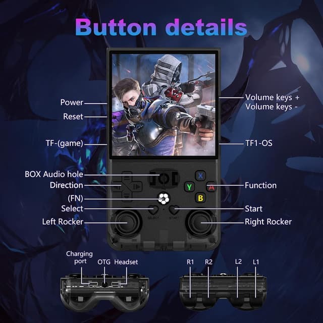 Thumbnail 6 de R36MAX Retro Handheld Game Console 4000mAh