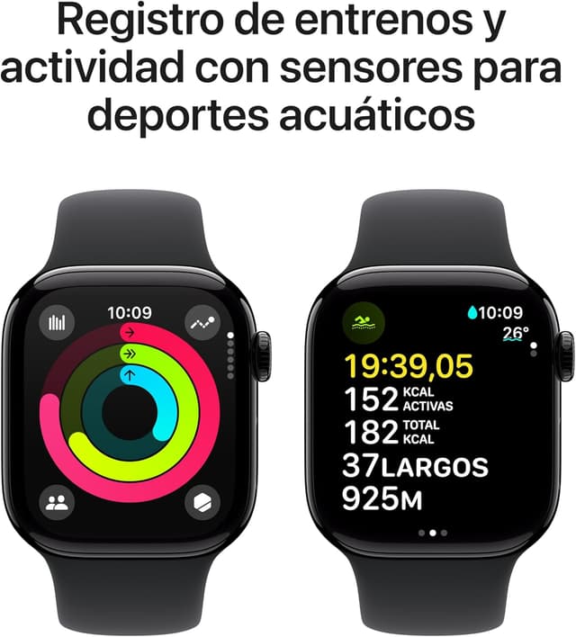 Detalle 2 de Apple Watch Series 10 GPS Negro Aluminium 42mm 🕒