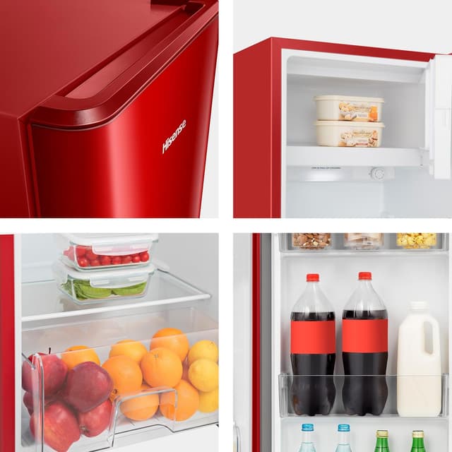 Thumbnail 4 de Hisense RR220D4BRE - Frigorífico Rojo, Congelador Freeze Zone 🍎
