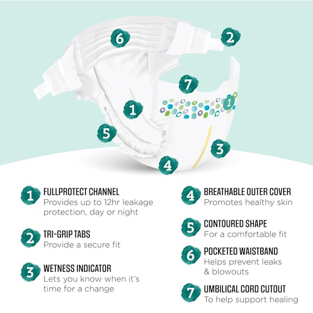 Detalle 2 de Mama Bear Gentle Touch Diapers Size 1