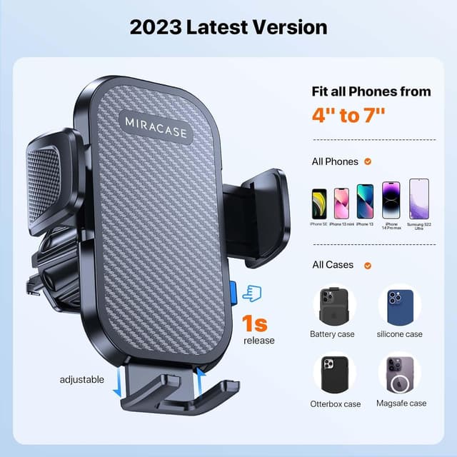 Detalle 2 de Miracase Car Phone Holder 360° mount