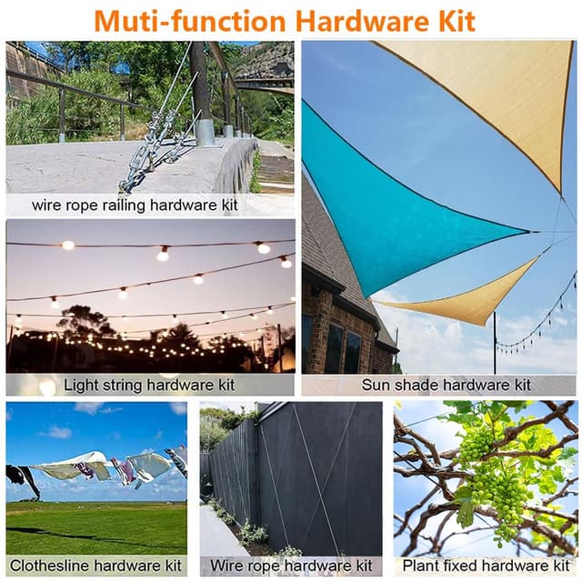 Thumbnail 2 de 304 Stainless Steel Wire Rope Kit 50m