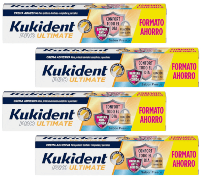 Imagen de Kukident Pro Ultimate Sabor Fresco 4x57g - Pack Ahorro en OfertitasTOP