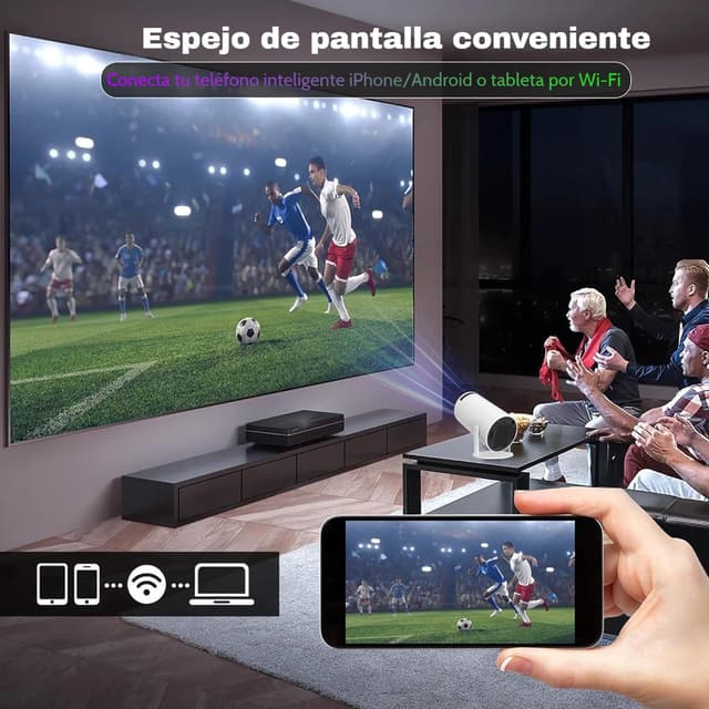 Thumbnail 5 de TEKXDD Proyector Portátil 200ANSI 📽