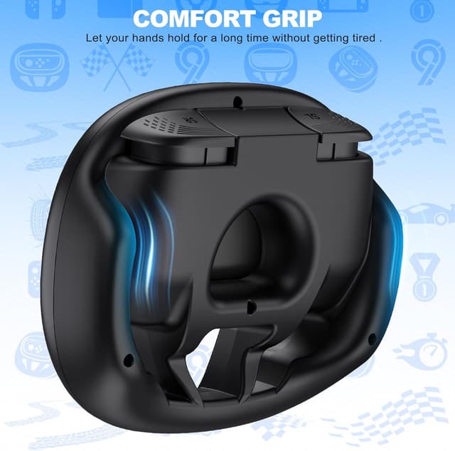 Detalle 1 de Steering wheels for Switch 2, 2 racing wheels