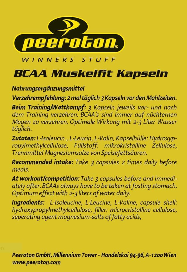 Thumbnail 1 de Peeroton BCAA-Kapseln 190 Stück für Regeneration 💊