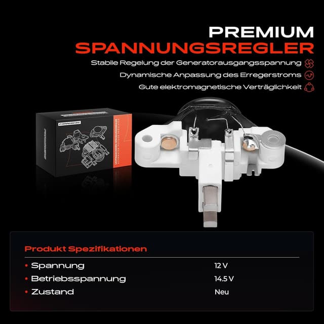 Detalle 2 de Frankberg Lichtmaschinenregler Generatorregler 14,5V (kompatibel u. a. Astra F/G, Corsa B) – Ersatz 2174825