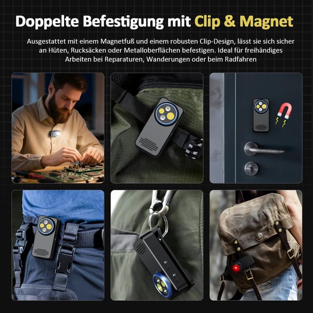 Thumbnail 4 de FINIBO Mini LED Taschenlampe 400 LM