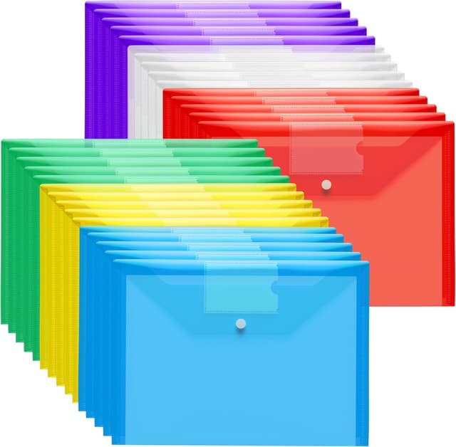 Detalle de A4 Plastic Wallets 30-pack, waterproof