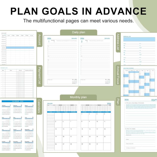 Detalle de Agenda 2026 A5 un día por página