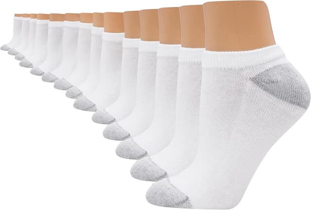 Detalle de Hanes Women’s Cool Comfort No-Show Socks (14-Pack) with Moisture-Wicking Comfort