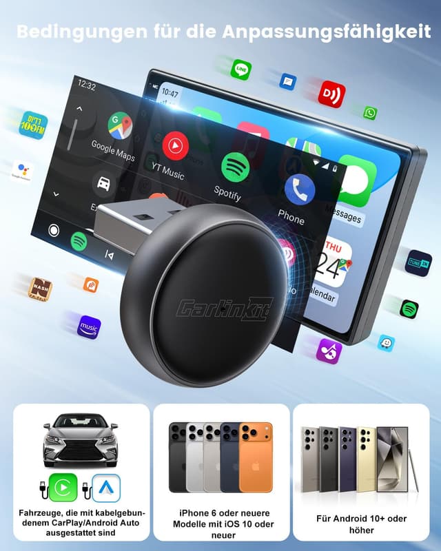 Detalle 2 de Carlinkit MINI-Ultra 3 kabelloser Adapter