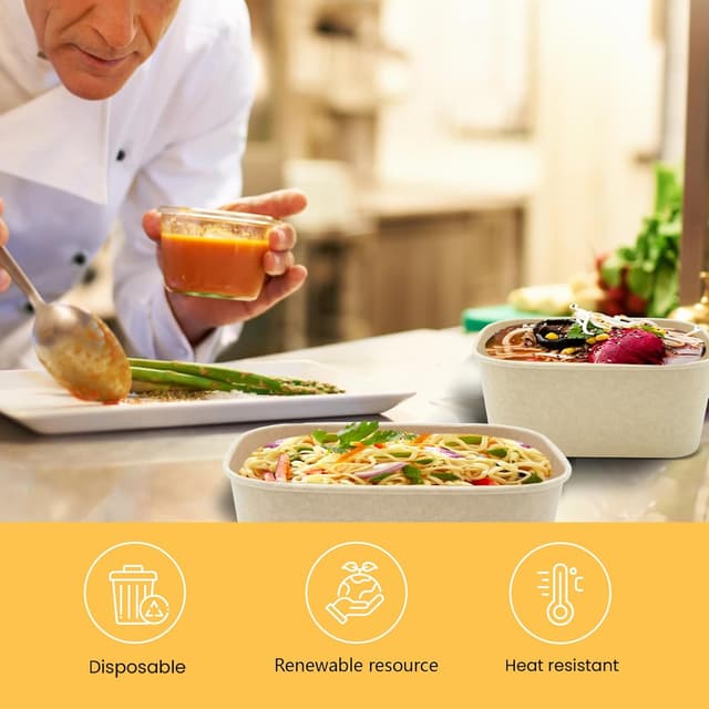 Thumbnail 5 de Kaderron 32 OZ Paper Bowls 50 Pack