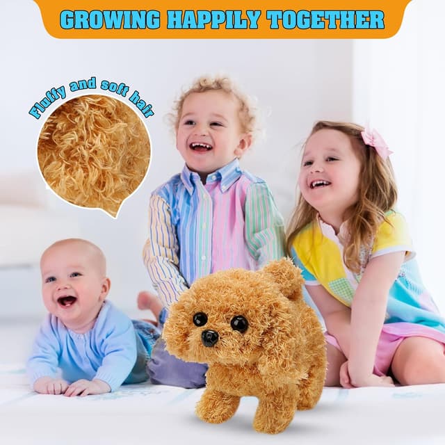 Thumbnail 5 de KSABVAIA Plush Teddy Toy Puppy Electronic Interactive Dog