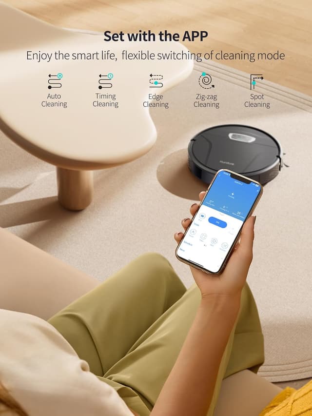 Detalle de HONITURE G20 Pro robot vacuum with 8000Pa