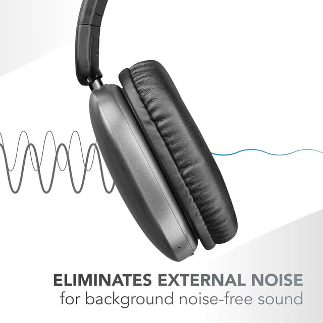 Detalle 2 de Music Sound MAXI3 Cuffie Wireless Over-ear con ANC e playtime fino a 35h, Nero