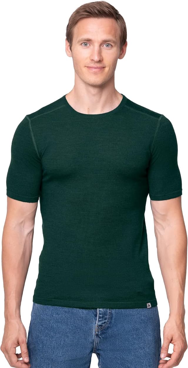 Detalle de Danish Endurance T-shirt de couche de base en laine mérinos (80/20) à manches courtes