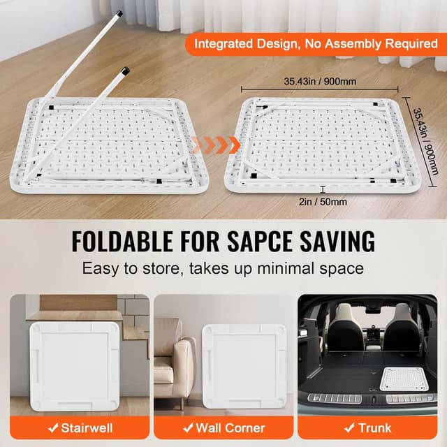 Thumbnail 2 de VEVOR Mahjong Table 35.4-inch folding 4‑player table 🎲