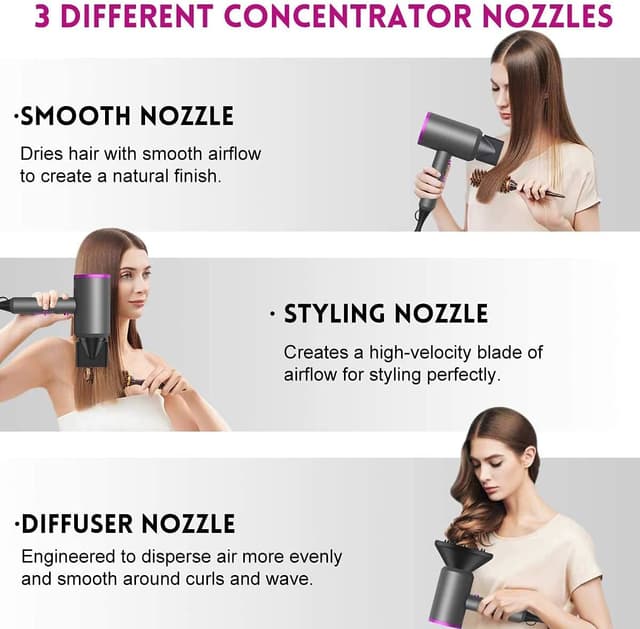 Thumbnail 4 de slopehill Professional Ionic Hair Dryer 1800W