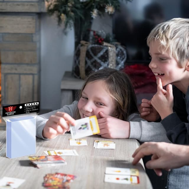 Thumbnail 5 de 500 Counts Card Sleeves Clear Plastic Protectors