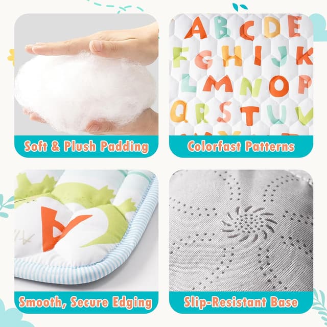 Detalle de Baby play mat 127 x 127 cm alphabet