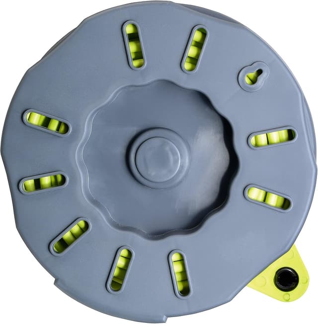 Detalle 2 de Nexus Elektro-Kabeltrommel in Grün (61266) mit 4 Steckdosen, 8 m Anschlusskabel und Kurbel