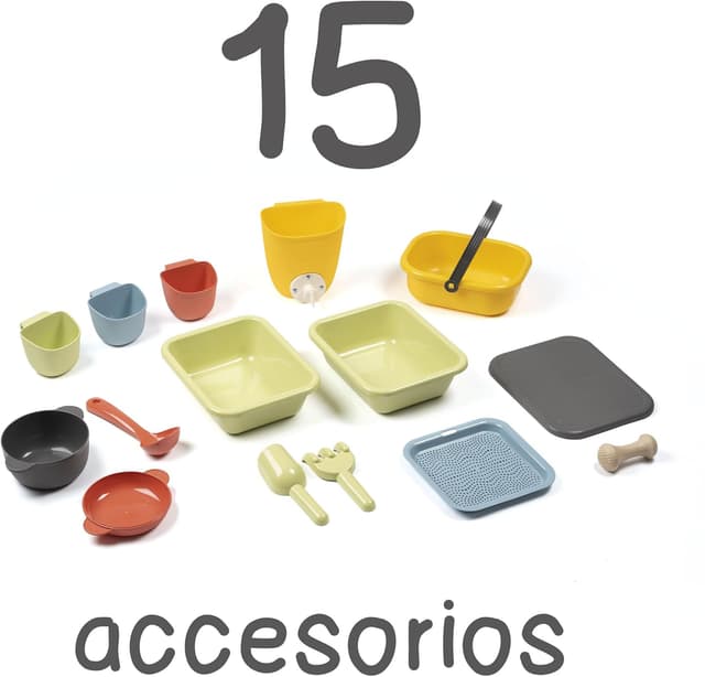 Detalle de Smoby Life Mud Kitchen for outdoor mud play (with 11 accessories)