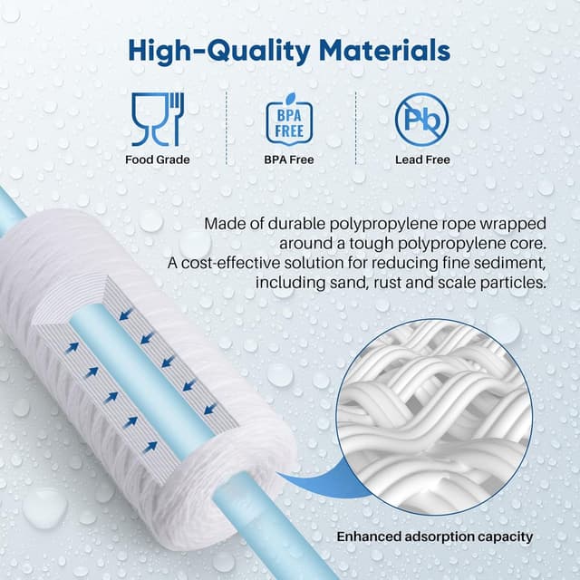 Thumbnail 3 de PUREPLUS 5 Micron 10 x 4.5 Sediment Filter 4-pack