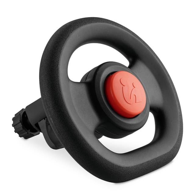 Detalle de hauck Kinder-Lenkrad fürs Kinderwagen Buggy-Spielzeug (Lenkrad zum Befestigen am Vorderbügel, max. Ø 39,5 cm) – Schwarz