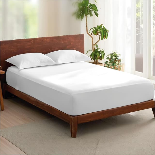 Detalle de Rehan & Co Egyptian cotton fitted sheet 300TC