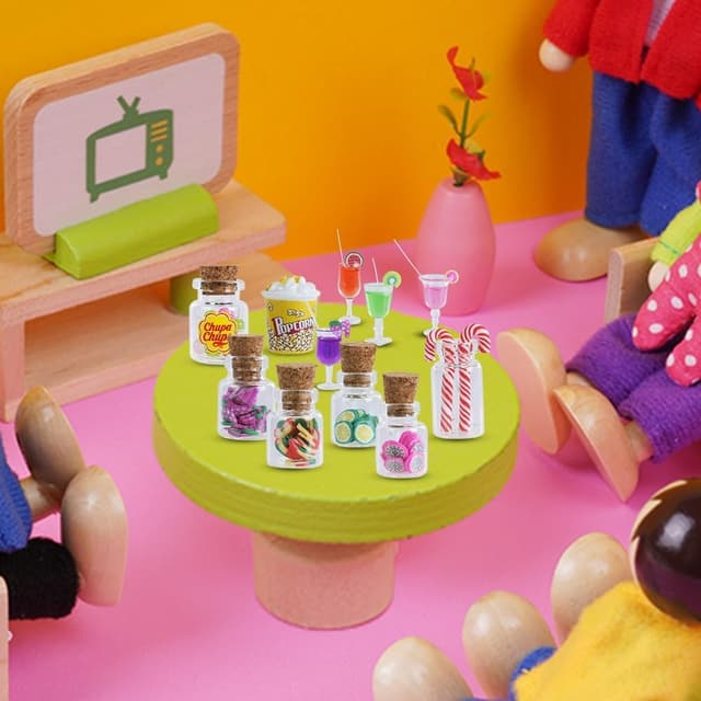 Detalle 2 de Aolso maison de poupée miniatures, 14 pièces