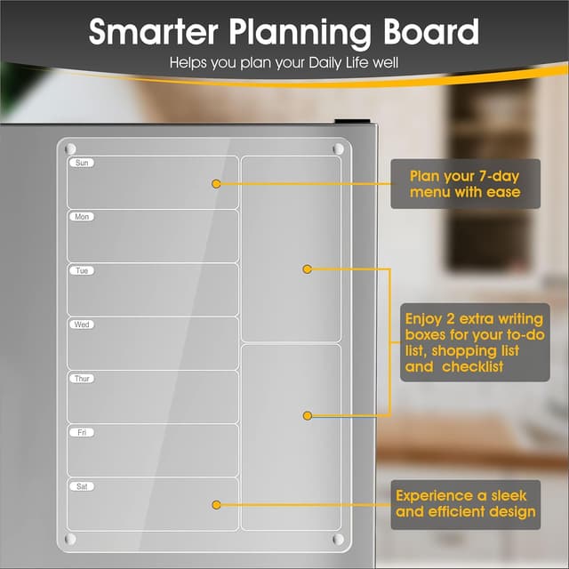 Thumbnail 6 de Get Classy Magnetic Acrylic Meal Planner
