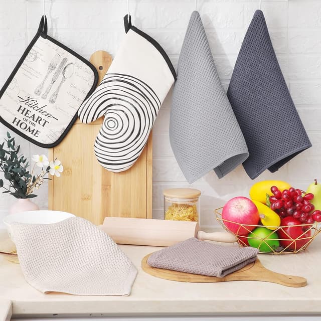 Thumbnail 5 de Homaxy 100% Cotton Kitchen Towels 12 x 12 in 🧽