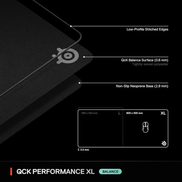 Thumbnail 6 de SteelSeries QcK XL Performance Balance Gaming Mousepad