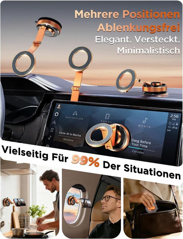 Detalle 2 de MSXTTLY Vmag S3 Handyhalterung mit Magnetring