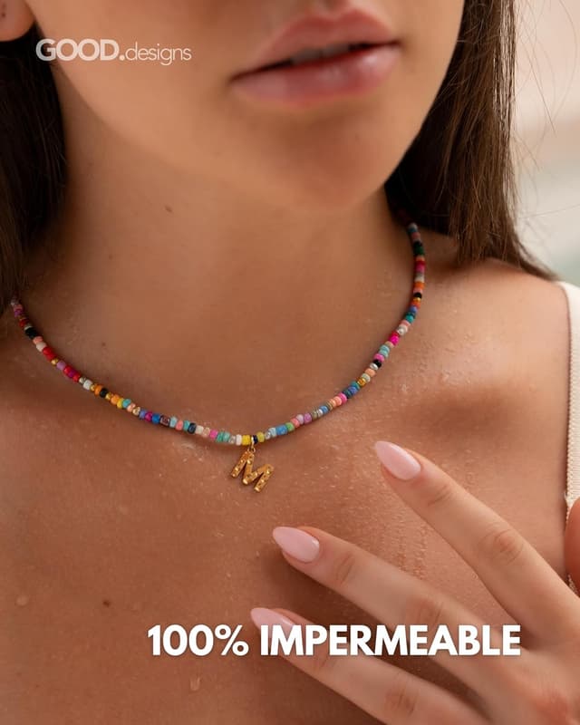 Thumbnail 4 de GD GOOD.designs Collar de iniciales A-Z oro 18K