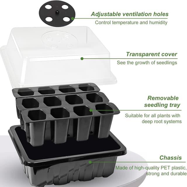 Thumbnail 5 de YUNSTK Seed Propagators 5-Pcs
