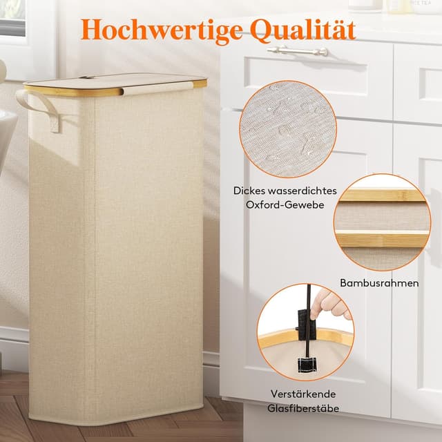 Thumbnail 6 de Lifewit 65L Wäschekorb Schmal