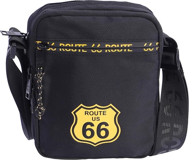 Detalle de ROUTE 66 Hector bandolera hombre para viaje y diario
