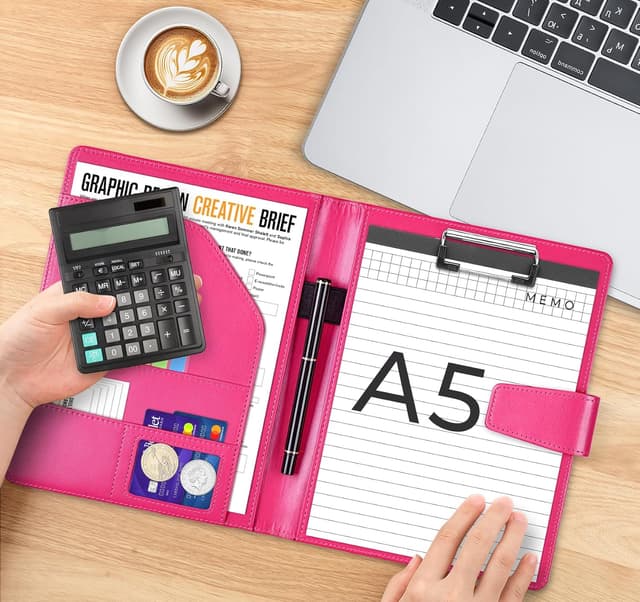 Thumbnail 5 de Agoer Porte Bloc A5 rose rouge