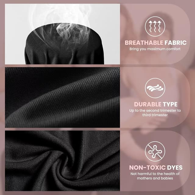 Detalle de QGGQDD Maternity biker shorts for pregnancy